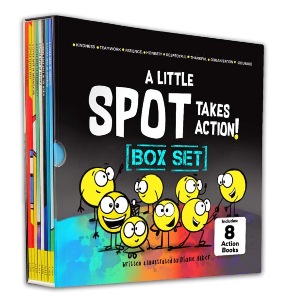 A Little Spot Takes Action! 8 Book Box Set: Kindness, Responsibility, Patience, Respect, Honesty, Organization, Diversity