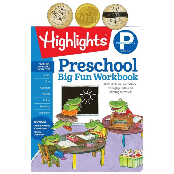Preschool Big Fun Workbook: Learning Adventures For Little Learners