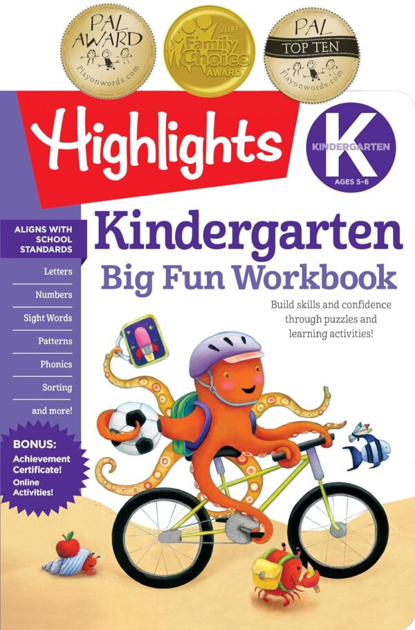 Kindergarten Big Fun Workbook: Learning Adventures For Little Learners