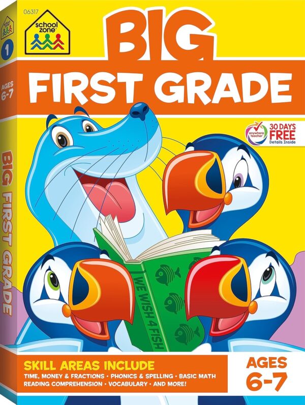 School Zone Big First Grade Workbook: 320 Pages Of Learning For Ages 6-7