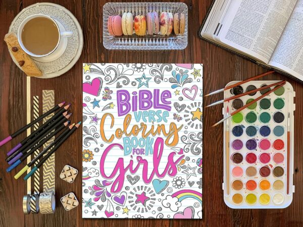 Bible Verse Coloring Book For Girls: Creative And Inspirational Coloring For Young Believers