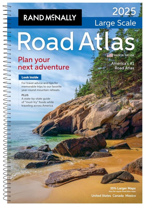 Rand Mcnally Road Atlas 2025: Usa, Canada, Mexico