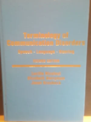 Terminology of Communication Disorders