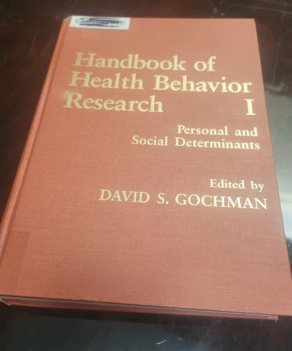 Handbook Of Health Behavior Research I