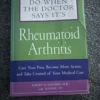 What to do when the doctor says its rhuematoid arthritis