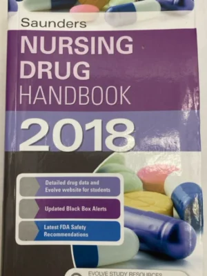 Saunders Nursing Drug Handbook 2018 Trade Paperback