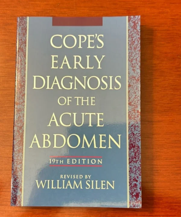 Cope'S Early Diagnosis Of The Acute Abdomen