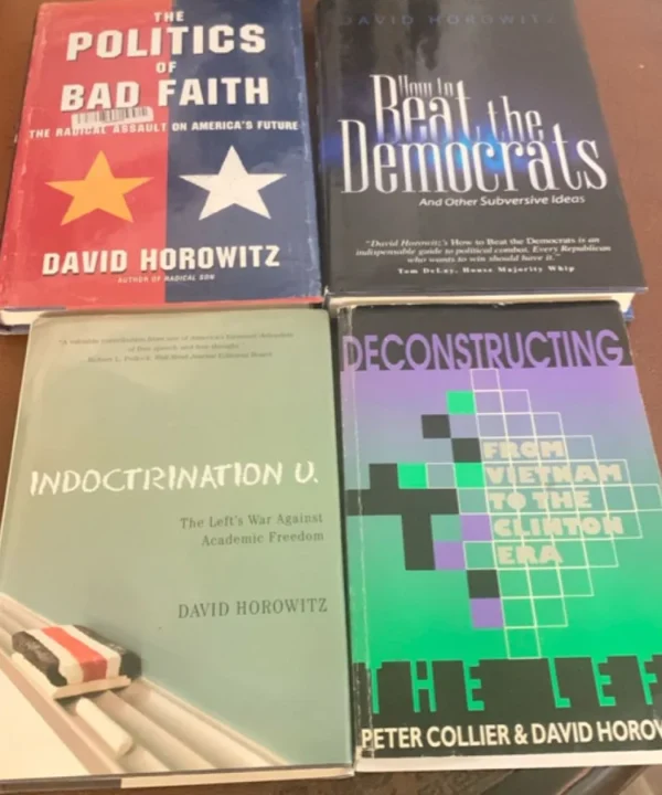 David Horowitz Lot Of 4 Books