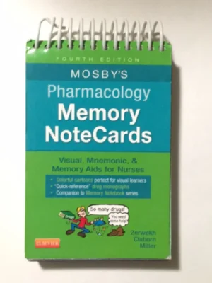 Mosby's Pharmacology Memory NoteCards