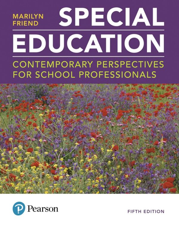 Special Education: Contemporary Perspectives For School Professionals 5Th Edition