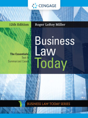 Business Law Today: The Essentials 12Th Edition