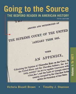 Going to the Source, Volume I: To 1877 Fifth Edition