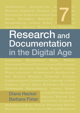 Research and Documentation in the Digital Age Seventh Edition