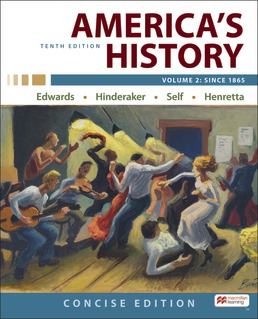 America's History: Concise Edition, Volume 2 Tenth Edition
