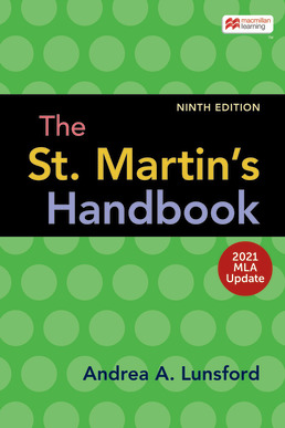 The St. Martin's Handbook with 2021 MLA Update Ninth Edition