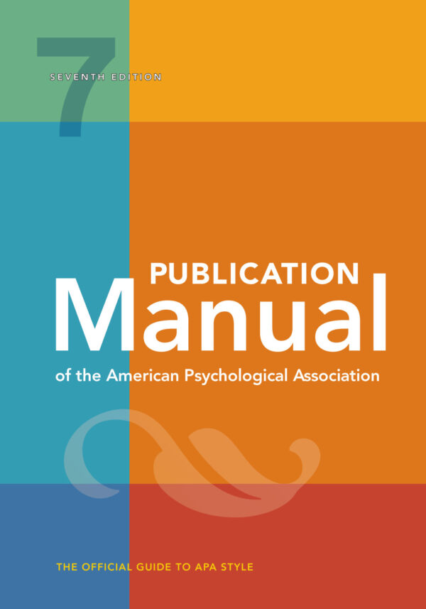 Publication Manual Of The American Psychological Association 7Th Edition