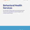 Coding And Payment Guide For Behavioral Health Services 2024 1St Edition