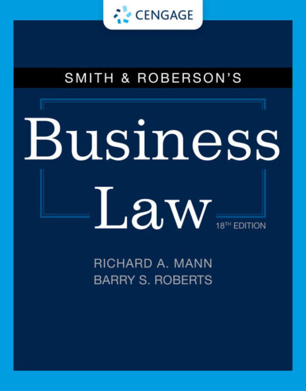 Smith &Amp; Roberson'S Business Law 18Th Edition