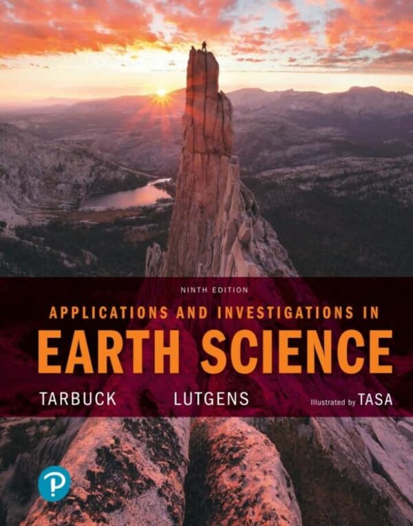 Applications And Investigations In Earth Science, 9Th Edition