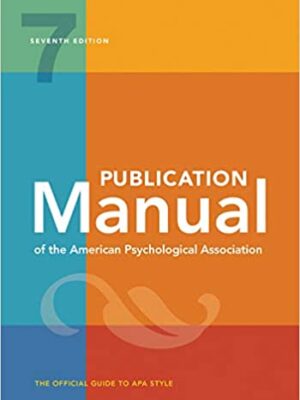 Publication Manual of the American Psychological Association (7th Edition)