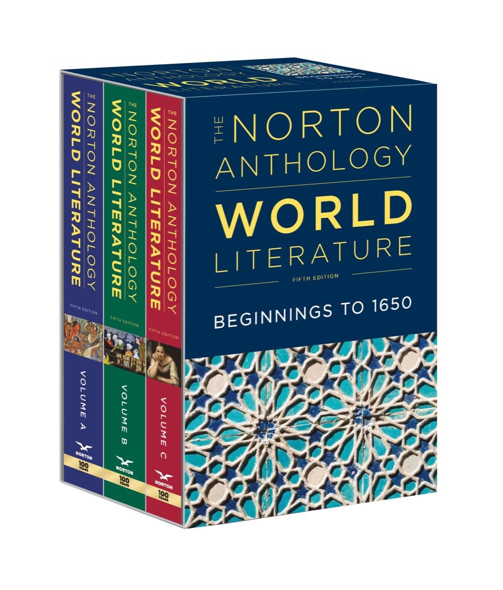 The Norton Anthology of World Literature – Pre-1650 Volumes A, B, and C 5th Edition
