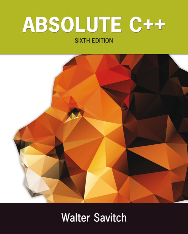 Absolute C++ 6Th Edition