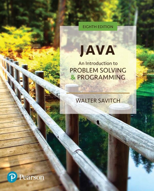 Java 8Th Edition An Introduction To Problem Solving And Programming