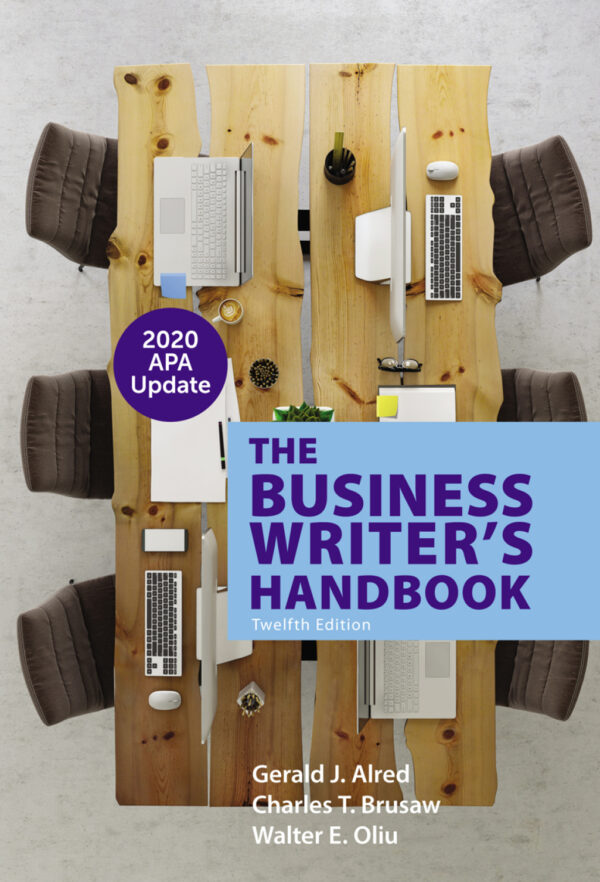 The Business Writer'S Handbook With 2020 Apa Update 12Thedition
