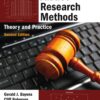Criminal Justice Research Methods 2nd Edition Theory and Practice