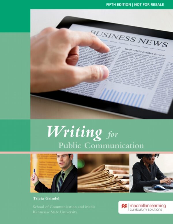 Writing For Public Communication - Kennesaw State University 5Thedition
