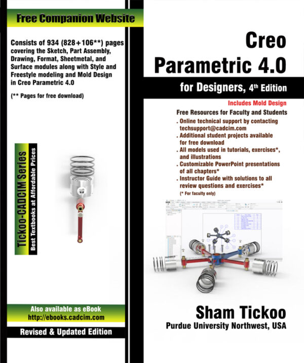 Creo Parametric 4.0 For Designers 4Th Edition