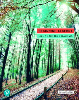 Beginning Algebra, 13th edition